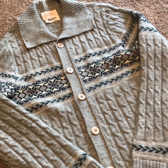 Lord Jeff Sweaters - Vintage Lord Jeff Button Up Ski Sweater